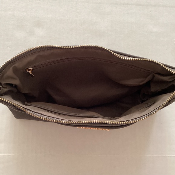 NWT Ameliegalanti Faux Leather Brown/Taupe Cross-body Bag - Picture 3 of 5